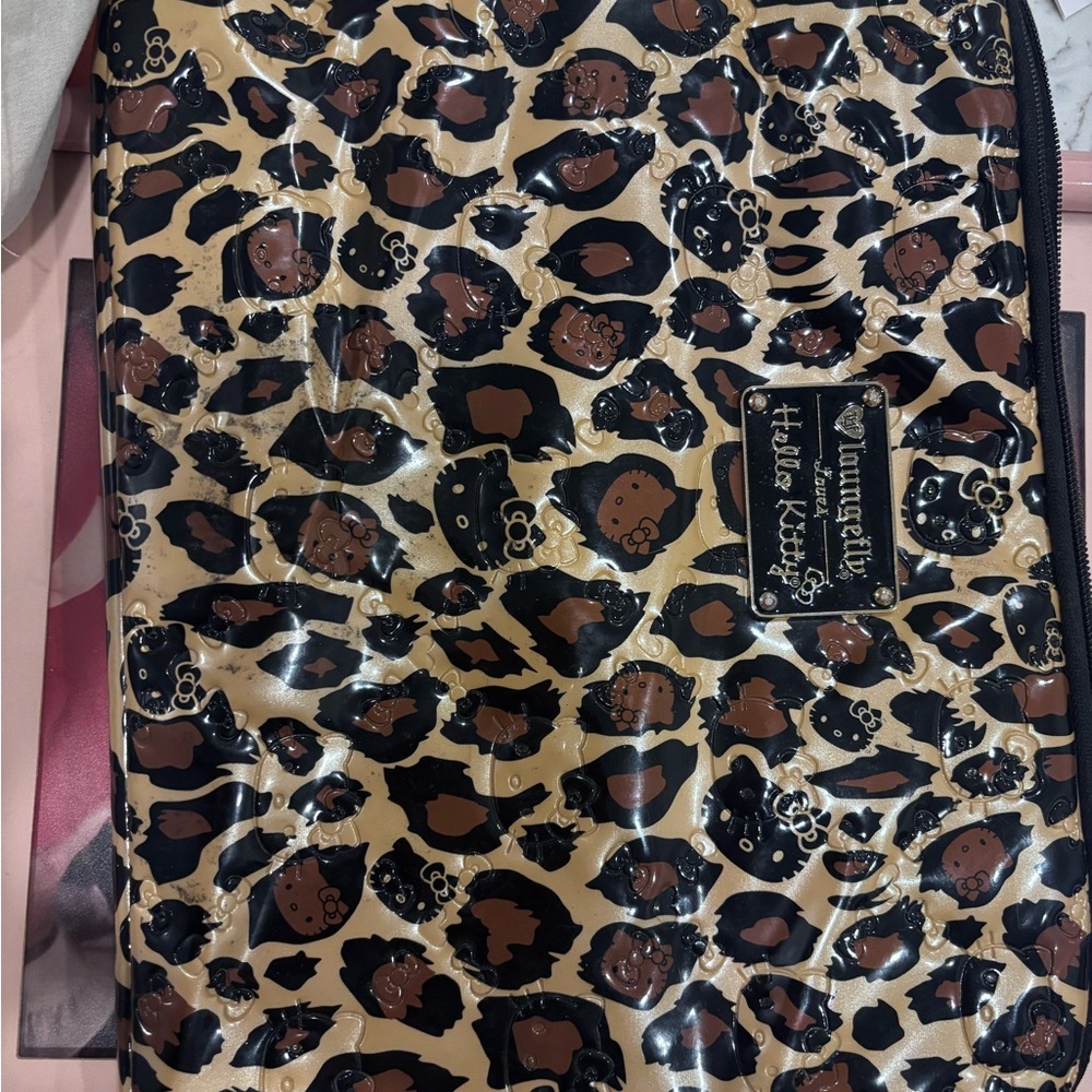 Hello Kitty Loungefly ♥️Lovers Black and Brown Patterned Bag